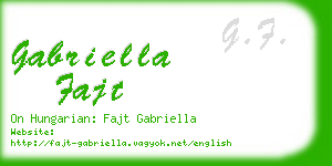 gabriella fajt business card